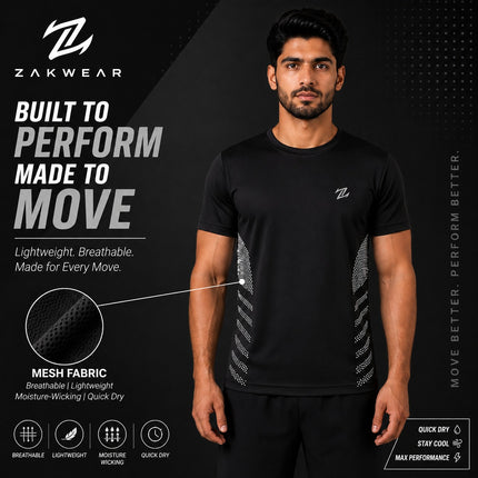 MENS ACTIVE WEAR PRINTED TEE