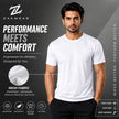 Men's basic active wear T-shirt by ZAKWEAR, in a solid color, featuring a crew neck and comfortable fit.