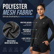 Women's Lightweight Melange Hooded Activewear Shirt – Full Sleeve Performance Workout Hoodie