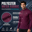 Men’s Lightweight Activewear Half-Zip Long Sleeve Performance Pullover