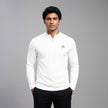 Men's full sleeves active tee by ZAKWEAR, shown in black with a fitted design and breathable fabric for workout comfort.