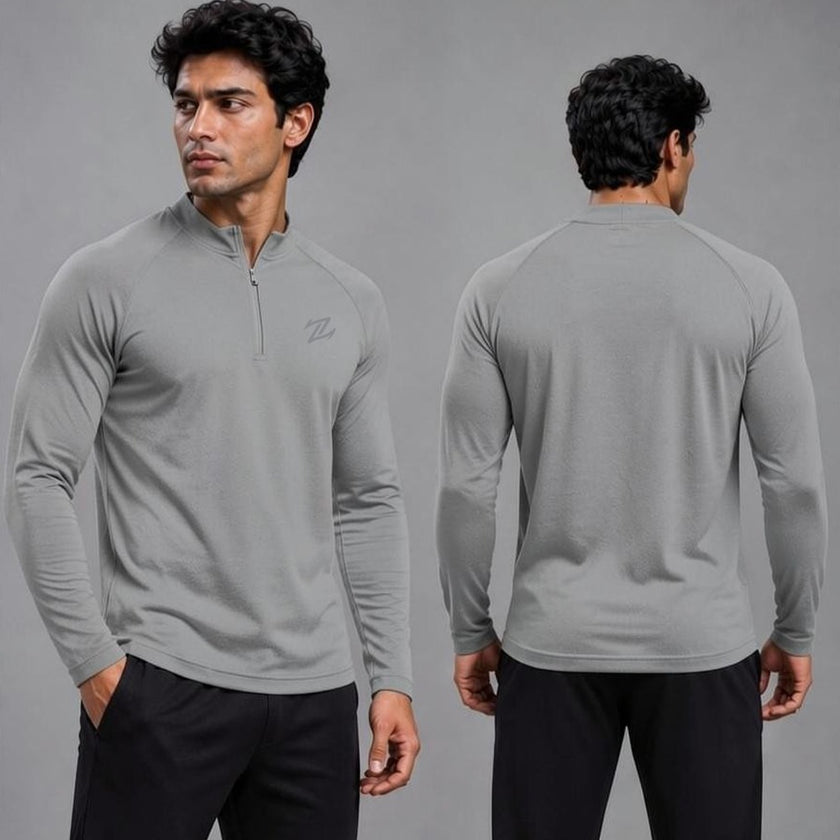 Men's full sleeves active tee by ZAKWEAR, shown in a comfortable fit with breathable fabric, ideal for sports and casual wear.