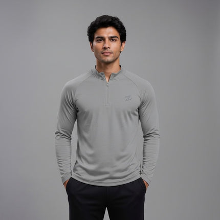 Men's full sleeves active tee by ZAKWEAR, shown in black with breathable fabric and a comfortable fit for sports and workouts.