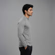 Men's full sleeves active T-shirt by ZAKWEAR, shown in black with a fitted design, suitable for sports and active wear.