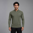 Men's full sleeve active tee by ZAKWEAR, shown in black with a fitted design, suitable for sports and casual wear