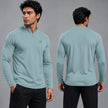 Men's full sleeves active tee by ZAKWEAR featuring a comfortable fit and breathable fabric, shown in a sleek black color.