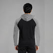 Men's full sleeves panelled hooded active tee