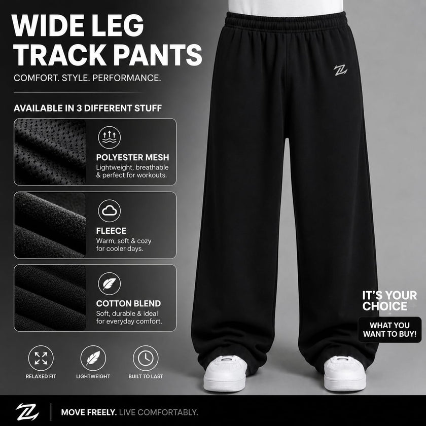 Men's loose fit basic trousers by ZAKWEAR, shown in a neutral color, featuring a relaxed fit and classic waistband design.