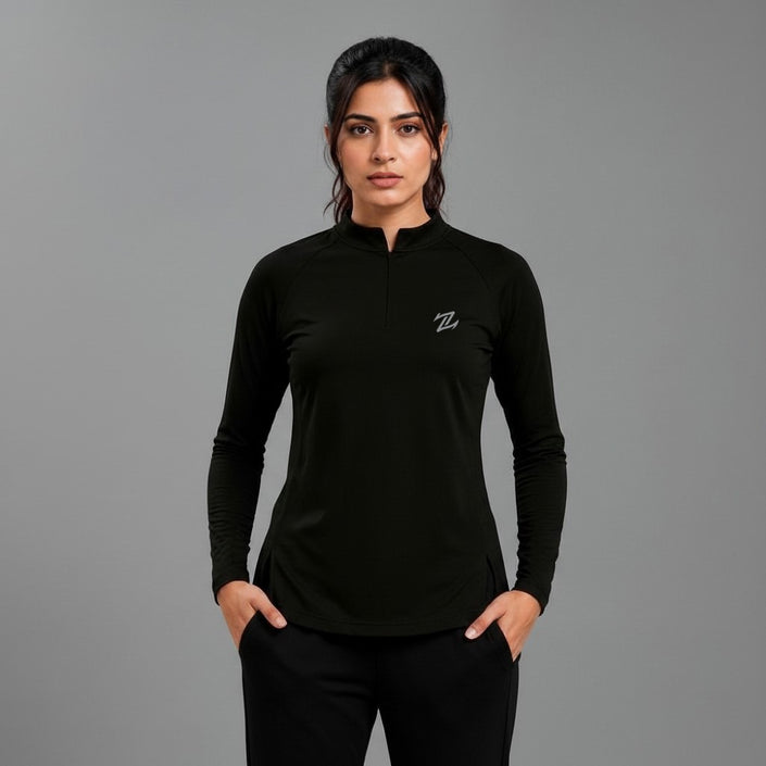 Women's full sleeves shirt by ZAKWEAR, featuring a comfortable fit with a stylish design and button-front closure.