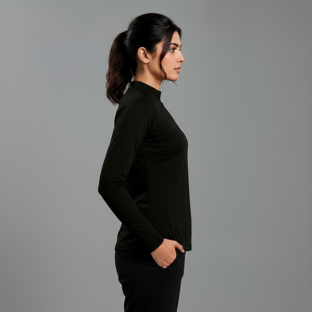 Women's full sleeves shirt by ZAKWEAR, featuring a casual fit with a classic collar and button-down front.