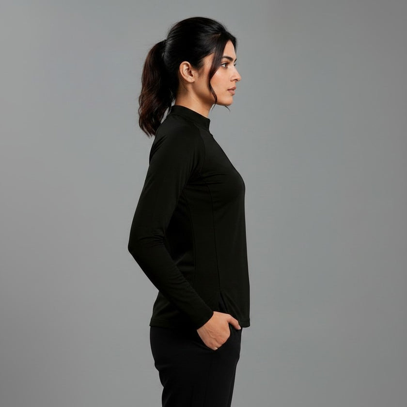 Women's full sleeves shirt by ZAKWEAR, featuring a casual fit with a classic collar and button-down front.