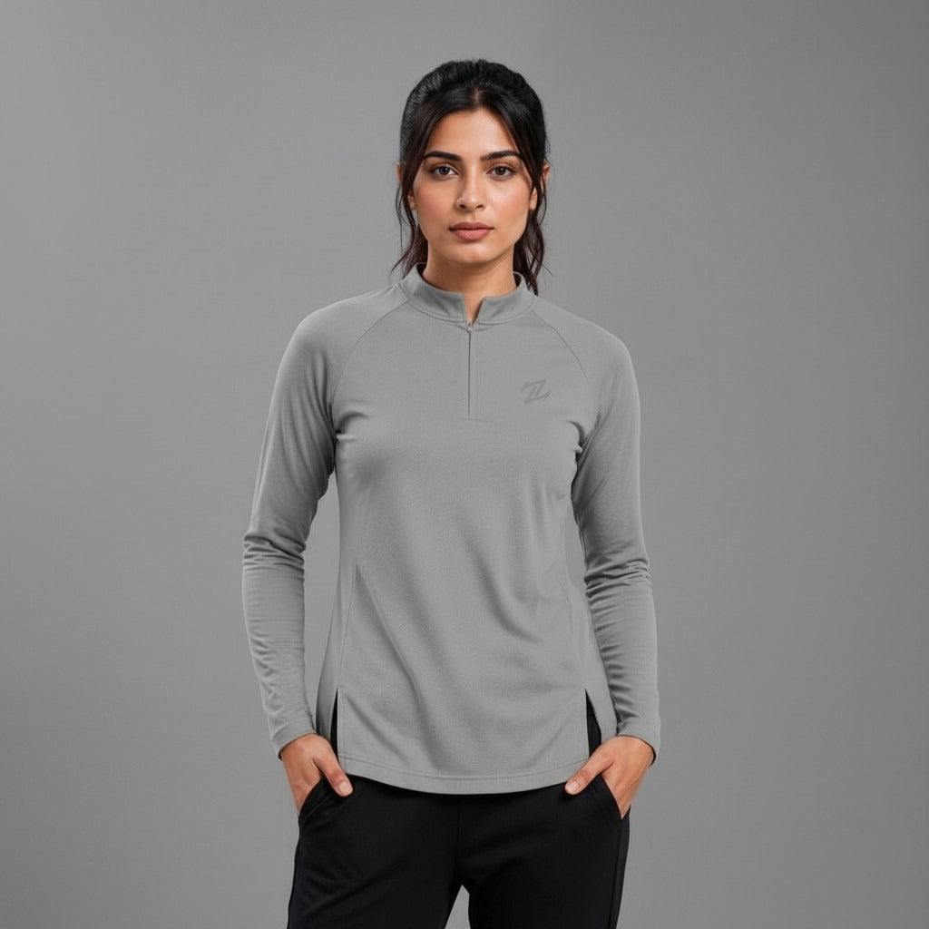 Women's full sleeves shirt by ZAKWEAR, featuring a stylish design, button-up front, and comfortable fit, shown in the image.