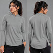 Women's full sleeves shirt by ZAKWEAR featuring a classic design, shown in a stylish, relaxed fit on a neutral background.