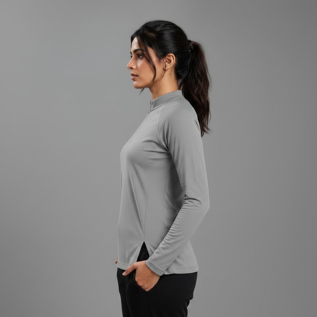 Women's full sleeves shirt by ZAKWEAR, featuring a comfortable fit and stylish design, shown in the image with a button-up front.