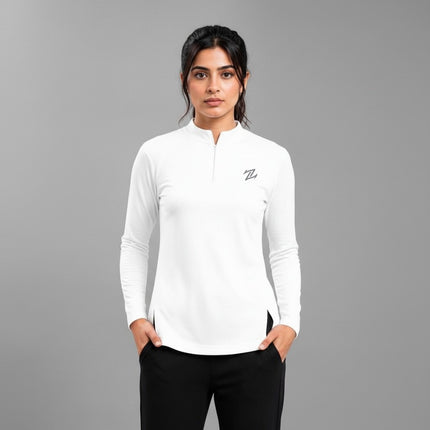 Women's full sleeves shirt by ZAKWEAR, shown in a stylish, casual fit with button-down front and long sleeve design.