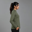 Women’s full sleeves shirt by ZAKWEAR, showing a casual long-sleeve top with a relaxed fit and button-down front.