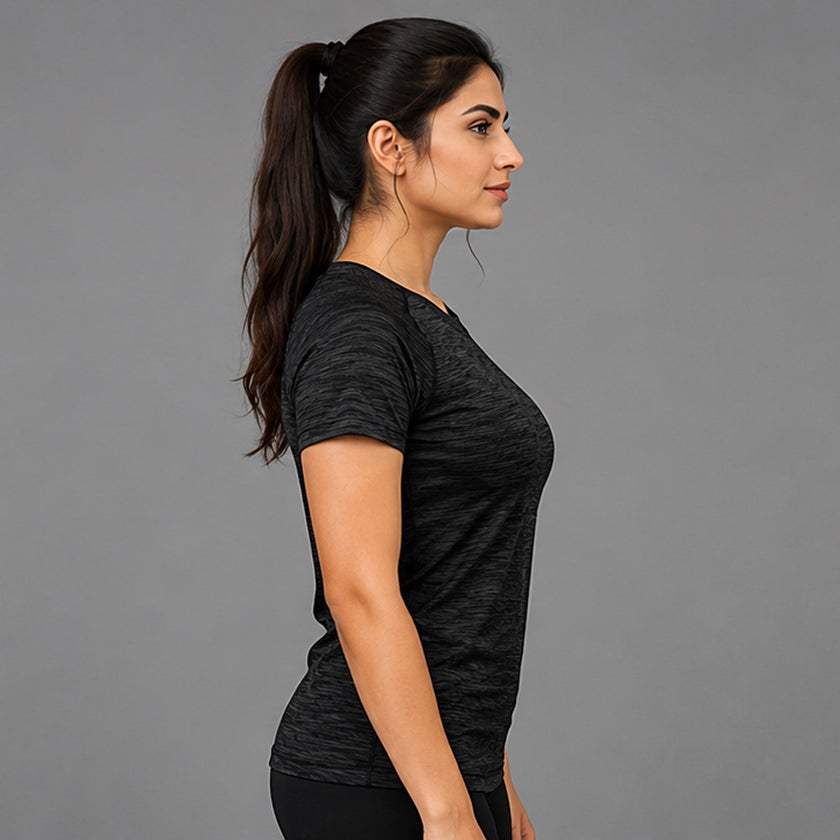 womens activewear basic tee